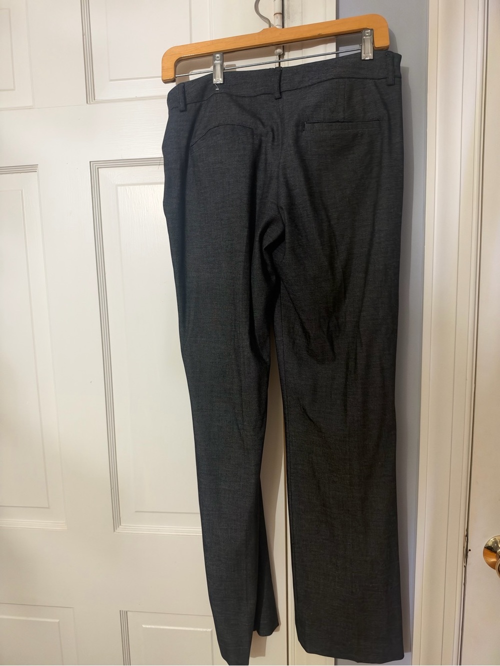 Express Women’s Charcoal Dress Pants - Tailored Back View